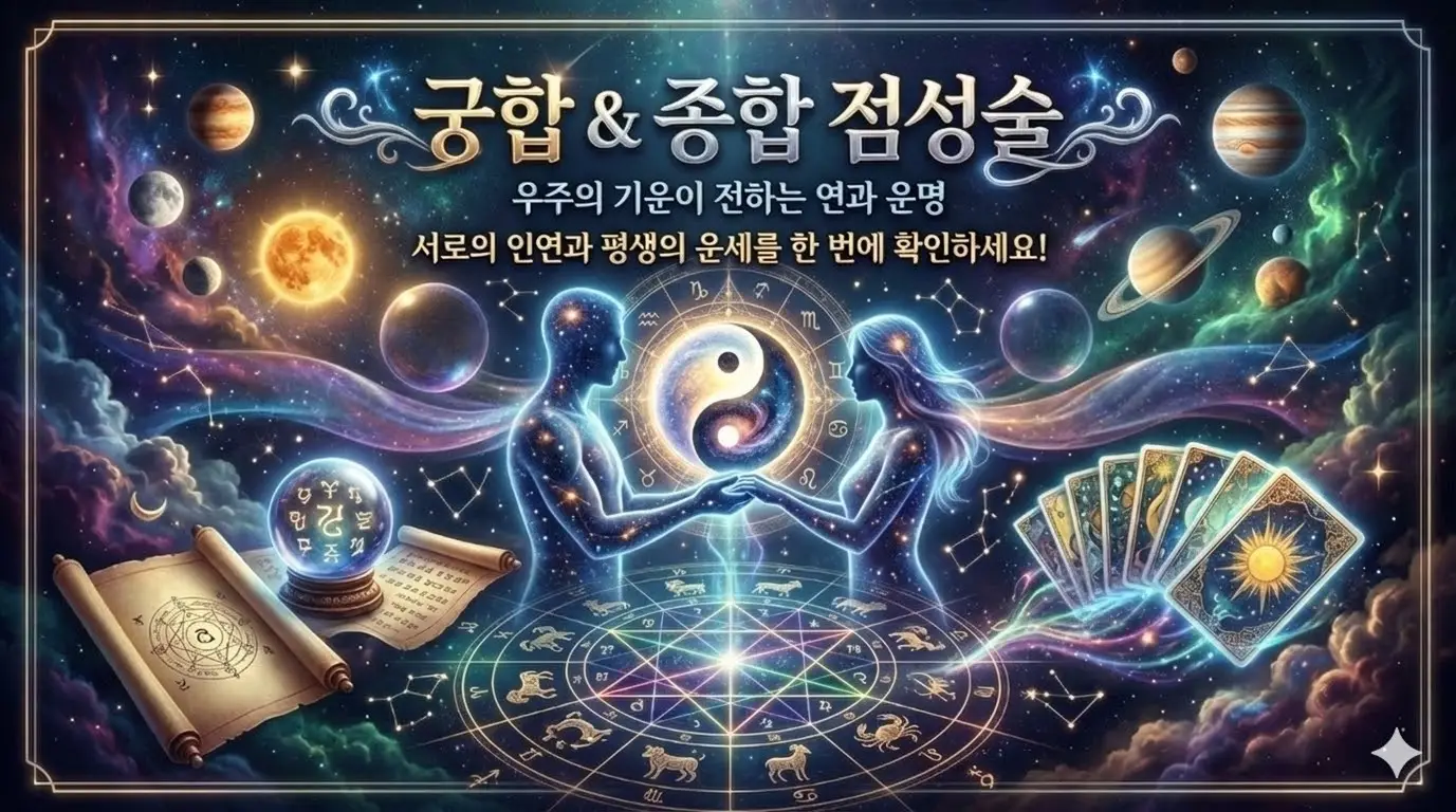 점성술 코즈믹 차트 — 태양·달·상승궁 천체 배치 운세 (Astrology, Cosmic Chart)